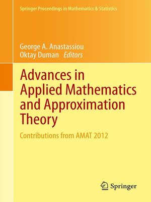 cover image of Advances in Applied Mathematics and Approximation Theory